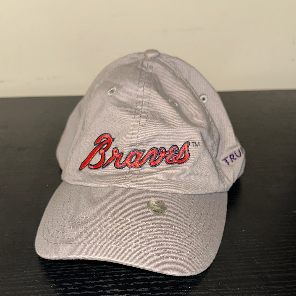Gray Braves Baseball Cap